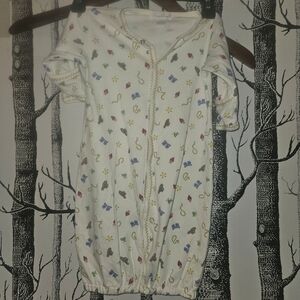 Kissy Kissy Cream Baby Sleep Sack with Western Print